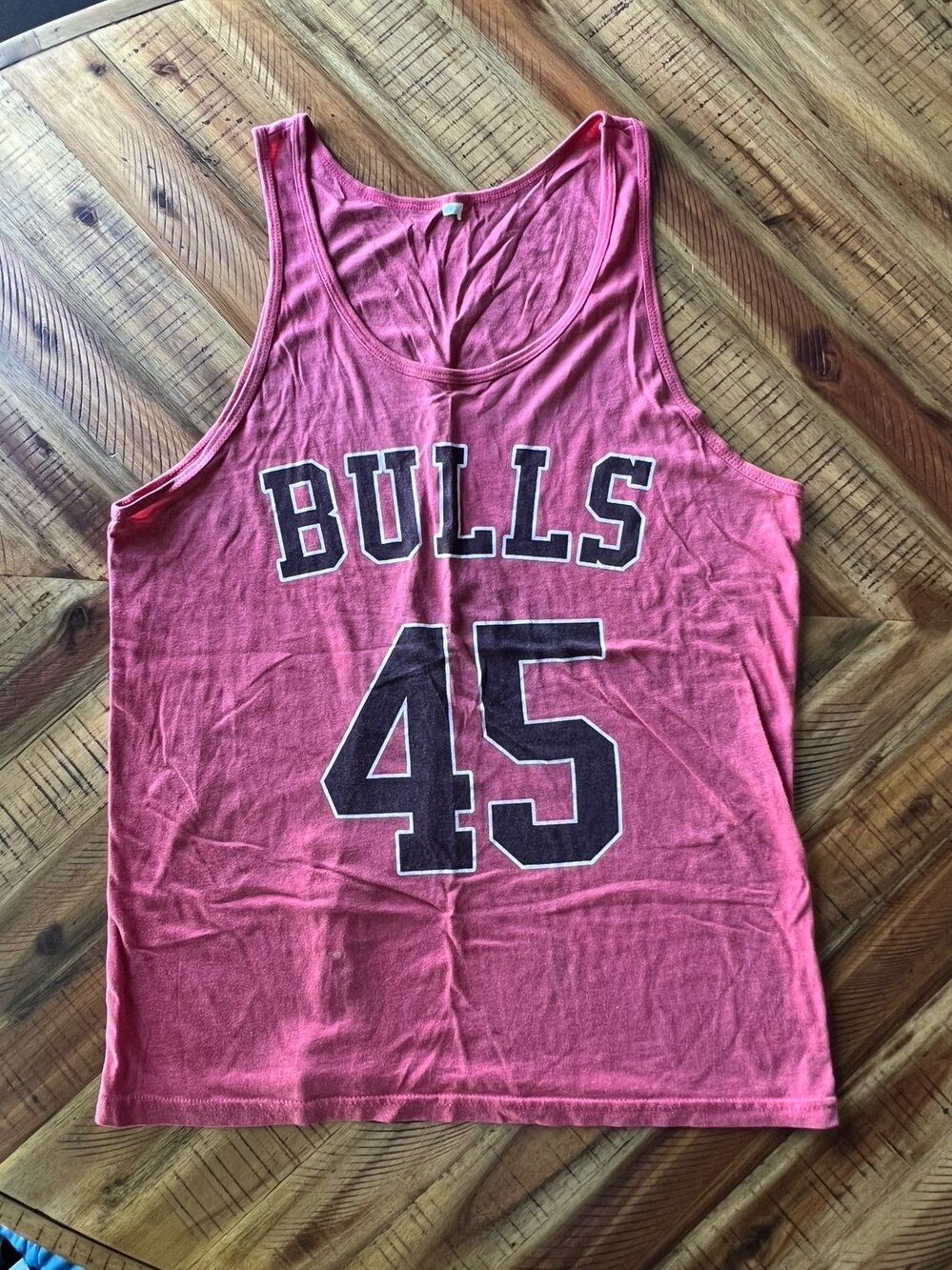 Vintage Y2K Michael Jordan #45 Chicago Bulls Tank Top Men’s Medium Red NBA Shirt